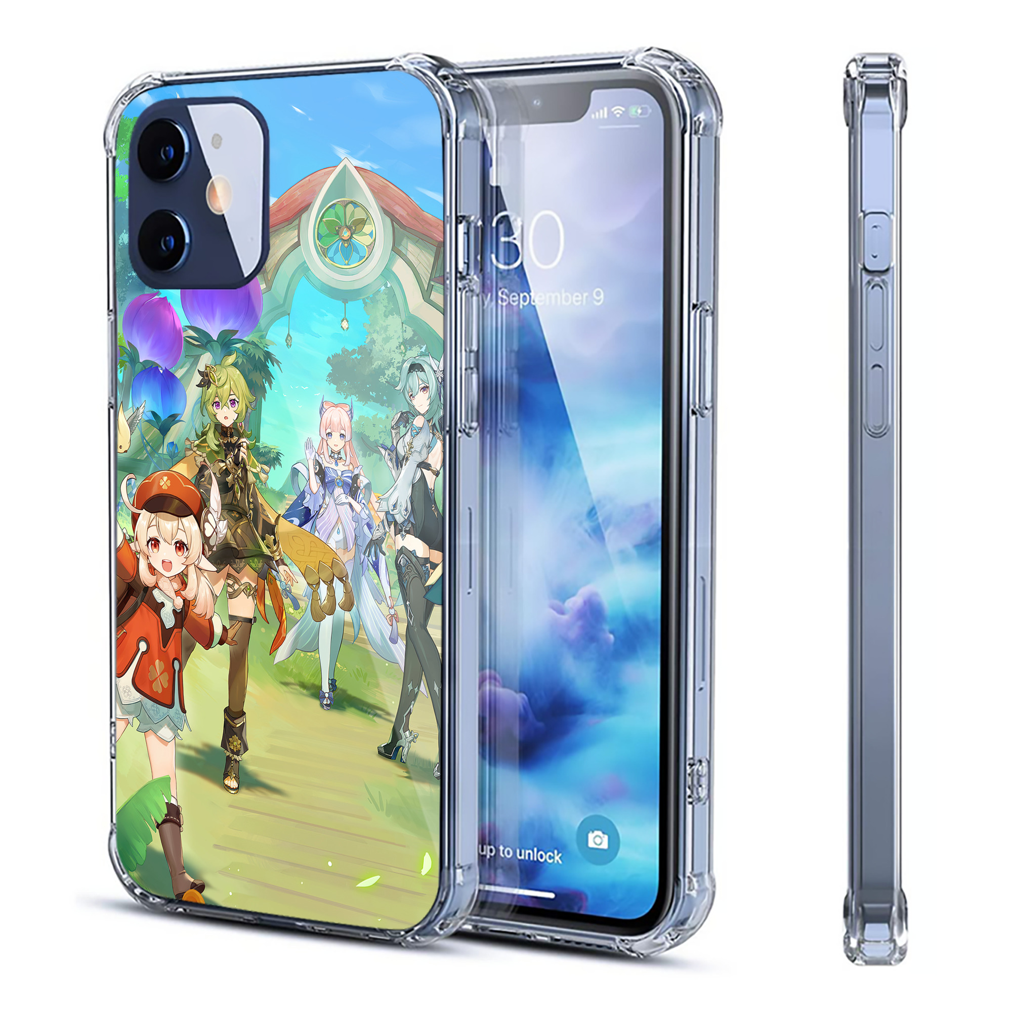 げんし神 genshin 【iPhone 12シリーズ対応】透明スマホケース（クリアソフトケース）